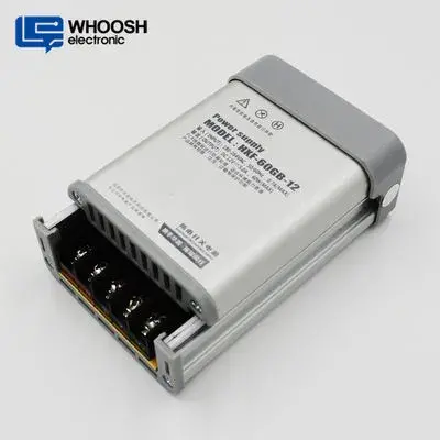 Bekalan Kuasa LED Kalis Hujan 180-264Vac 5Amp 12V 60W SMPS Untuk LED neon